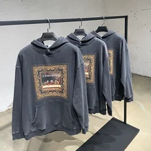 

Hoodie Oversized Jesus Hip Hop Men's Print Sweatshirt Streetwear Vintage Harajuku Hoodie Top Fall Winter Cotton Loose Pullover