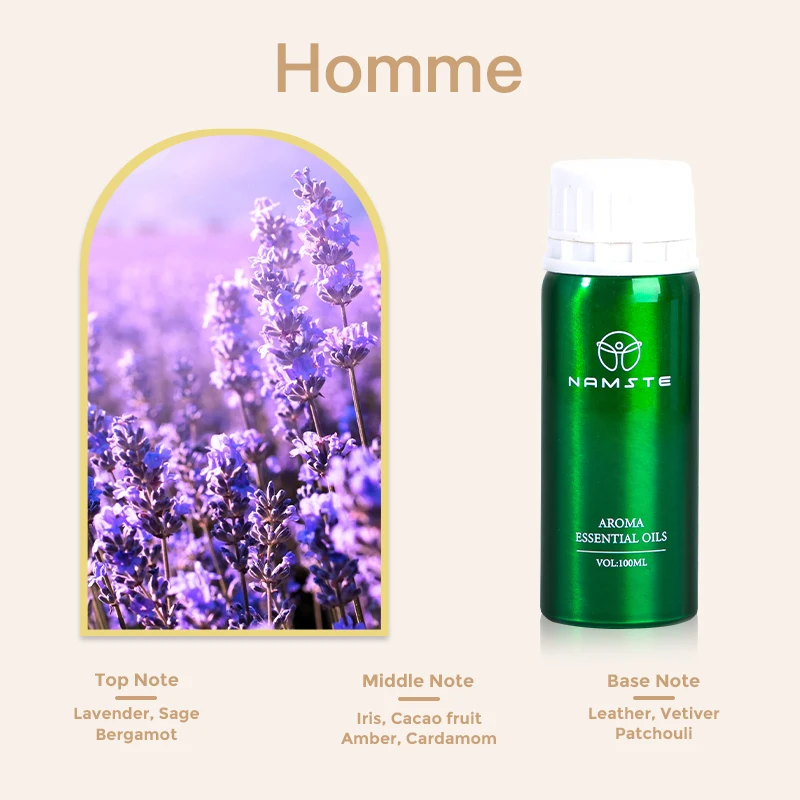 thumbnail image 1 of Difusor de aceites esenciales Namste de 100 ml, difusor de aroma natural, aceite aromático puro, ambientador para difusores de aromas, 1 of 5