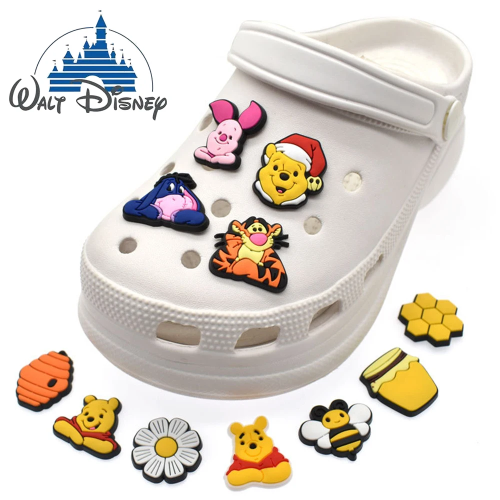 

Disney Cartoon Characters Tigger And Piglet Cute Shoe Accessories Crocodile Charm PVC Fashionable Upper Decoration Accessories