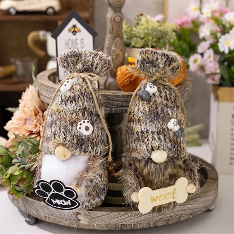 

Щенок гном плюшевые украшения, скандинавская фигурка ручной работы Tomte орнамент домашний стол декор гнома орнамент подарок