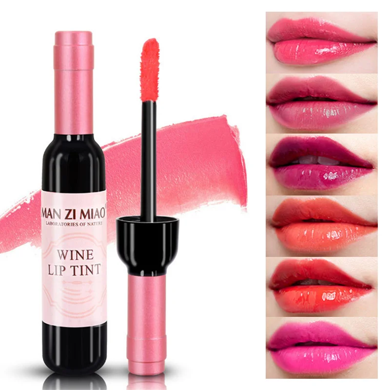 New Arrival Wine Red Korean Style Lip Tint Baby Pink Lip For Women