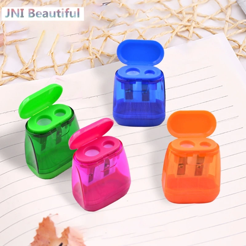 

Random 1* Children's Dual Hole Pencil Sharpener Handheld For Kid Exquisite Pencil Sharpener For School Office Pencil Sharpeners