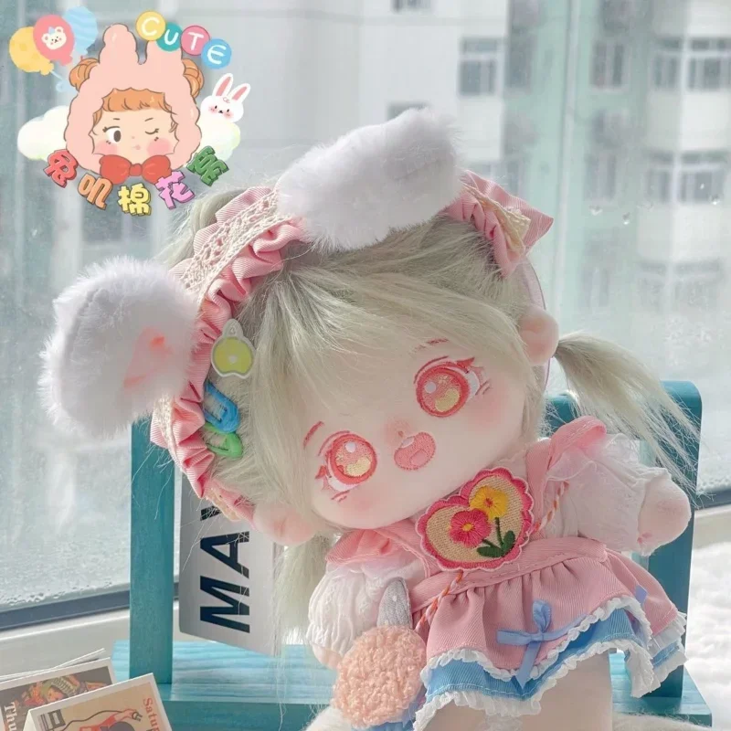 

1SET 20cm Exo Doll Clothes Headband+ Flowers Skirt Dress Up Clothes Children Toy EXO Idol Dolls DIY Gift Doll Accessories