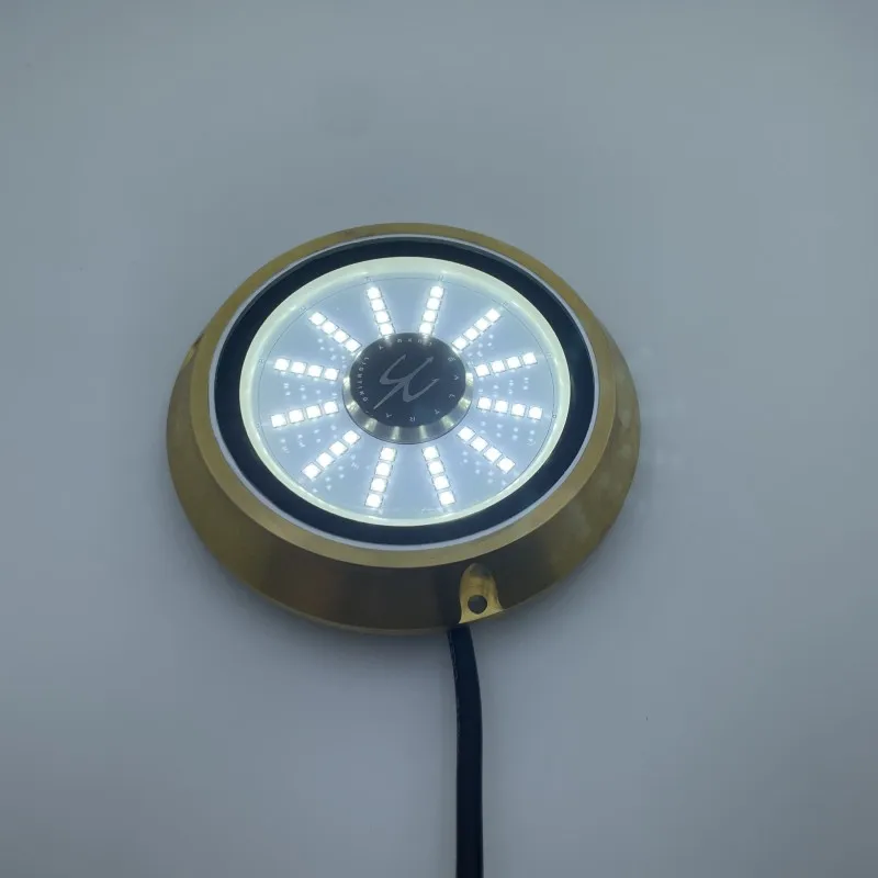 RGBW RGB 브론즈 방수 IP68 보트 요트 잠수정 트랜섬 해양 LED 수중 조명, 144W 빠른 배송