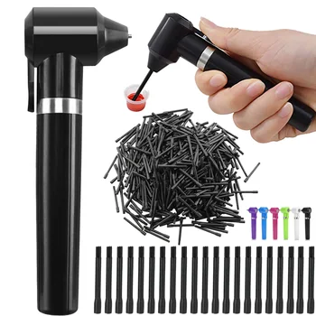 Kit Macchina Miscelatrice per Inchiostri da Tatuaggio, Agitatore per Pigmenti, 100 Bastoncini per Miscelazione Rapida dei Colori, Forniture per Tatuaggi e Trucco Sopracciglia