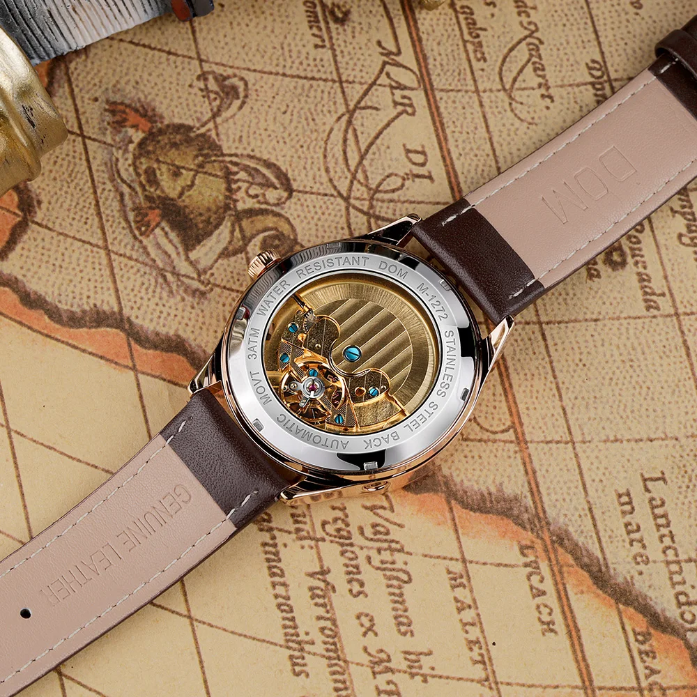 DOM men watches top brand luxury automatic/mechanical/luxury watch  sport wristwatch men M-1272