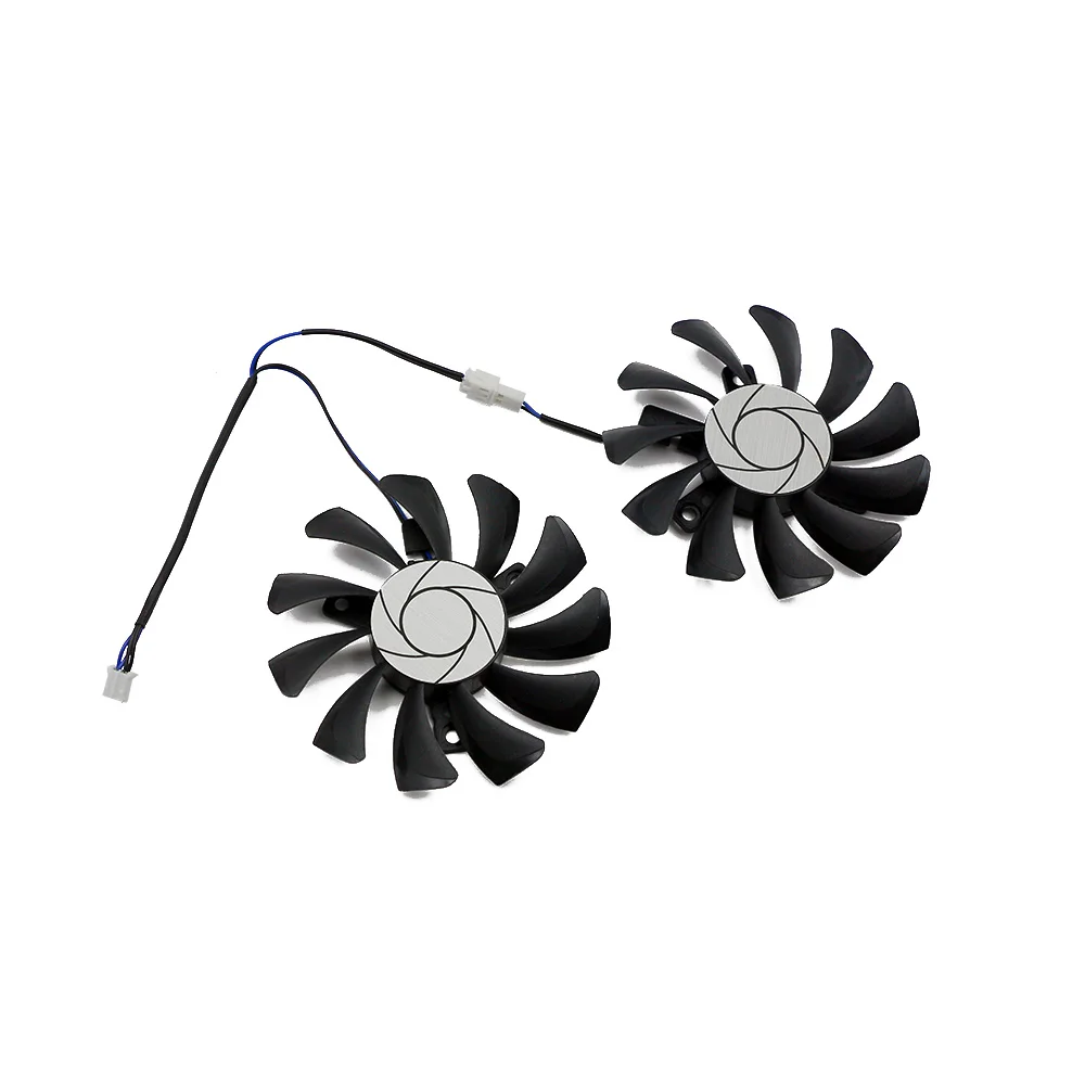 75MM HA8010H12F-Z GTX1050 GPU Cooler Fan Replacement For MSI GTX 1050 2GT OC 1050Ti 4GT Graphics Video Card Cooling Fans 2Pin gpu fan