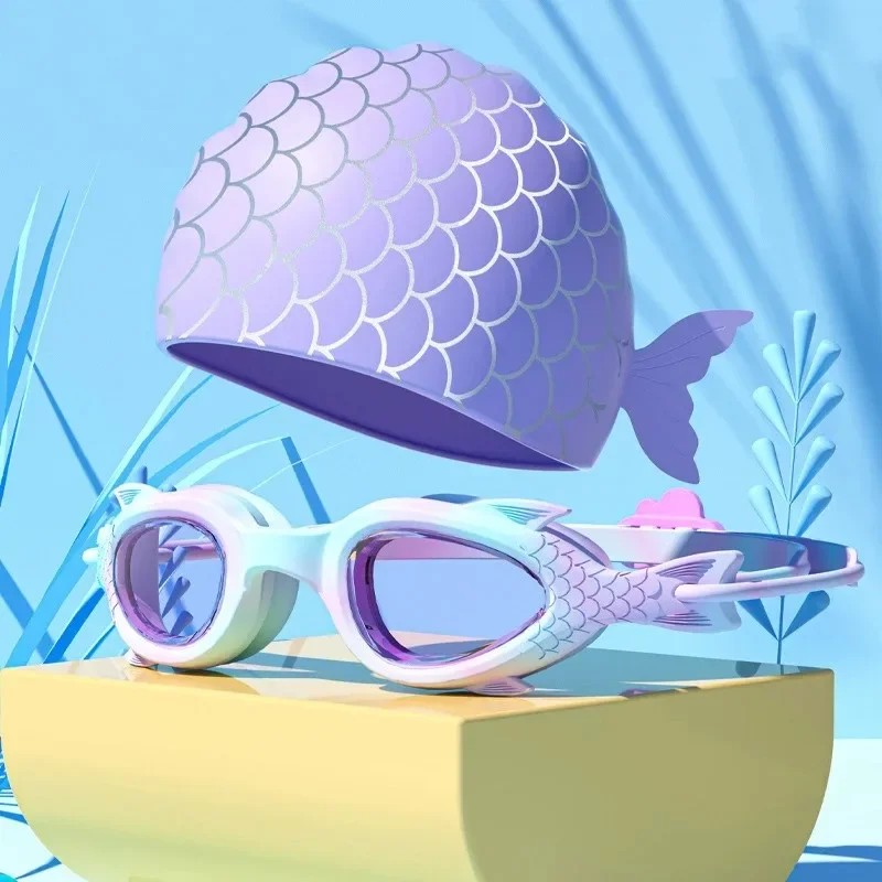 Silicone Cap Children's Swimming Goggles Suitable for Boys and Girls Children's Swimming Goggles Water Sports Equipment 2