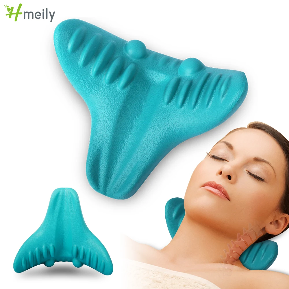 Neck Pillow Massager Cervical Traction Device Neck Shoulder Stretcher
