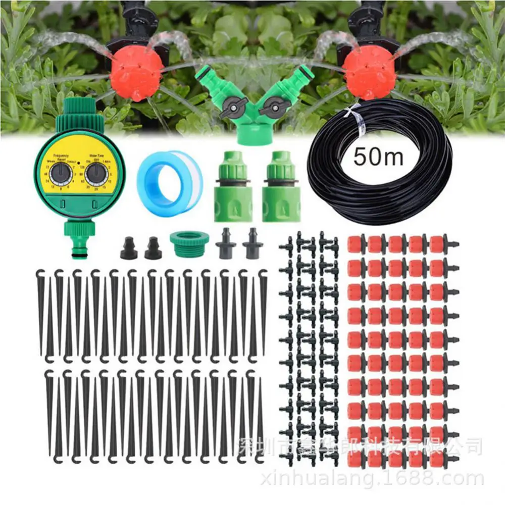Description Picture 2 of item50M Self Automatic Watering Kit Garden Watering System Water Timer Drip Irrigation Controller Garden Plant Watering Kit Mist Set