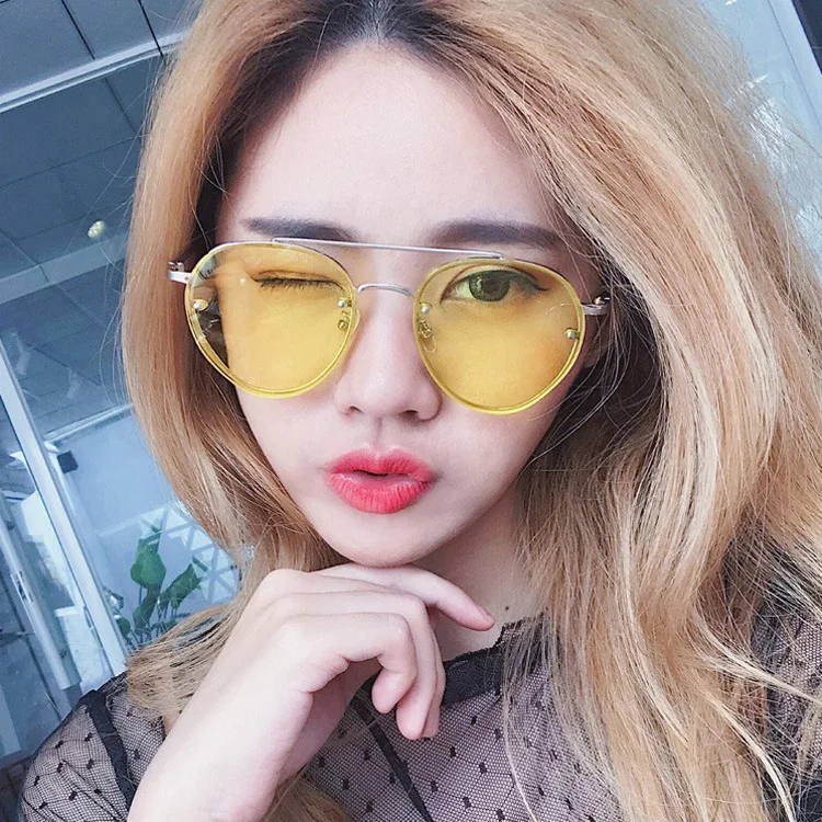 Mirror Sunglasses Men Or Women OVal Brand Designer Sun Glasses aviation Pink Rose Gold Eyeglasses Metal Frame How Sale