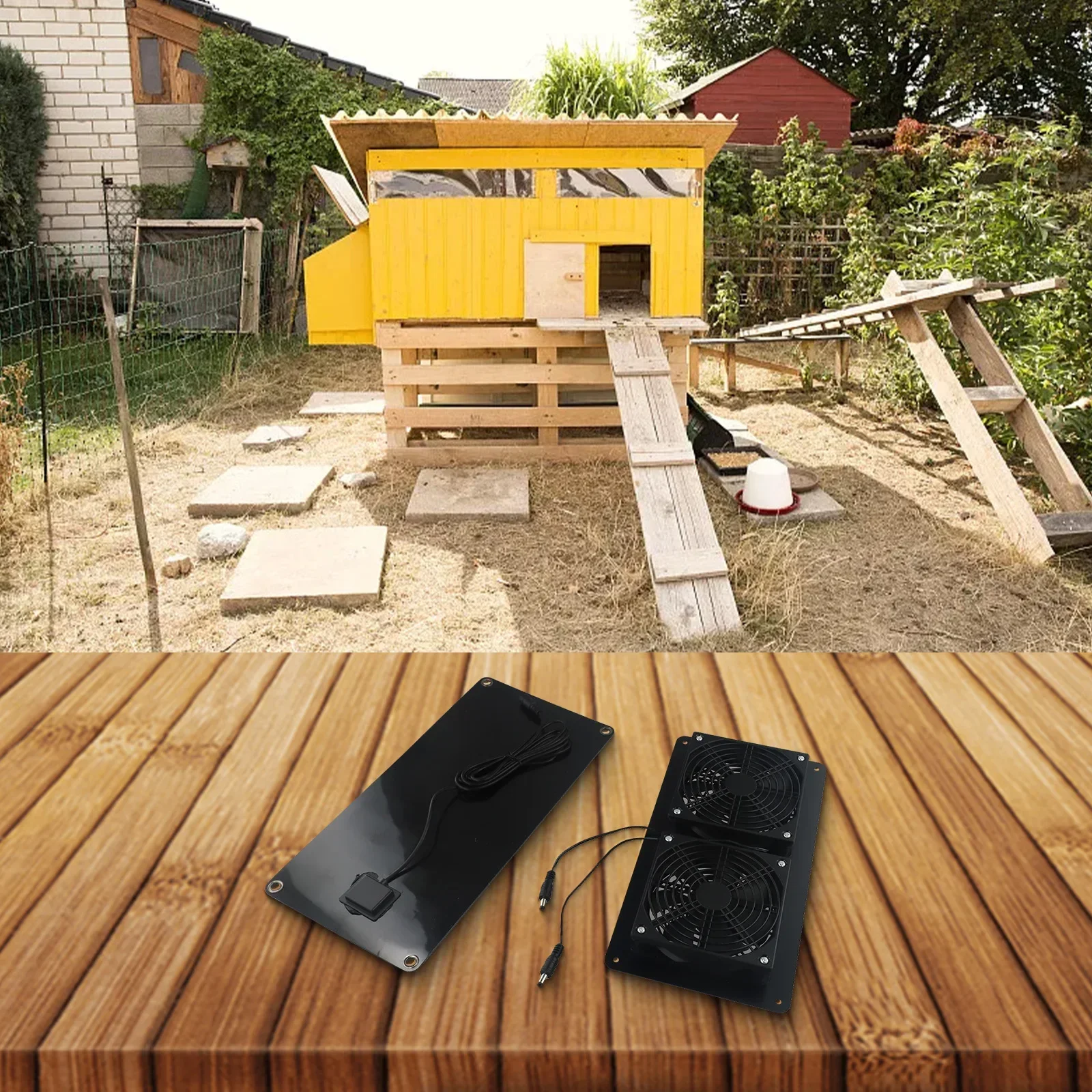 Waterproof Solar Panel 30W 12V Exhaust Fan for Kitchens Maintain Comfortable Temperature Suitable for Various Settings