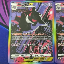 Gengar Ex Holographic Textured Anime Collectible Card (Coarse Flash)