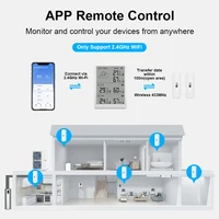 Tuya WiFi+RF433 Temperature And Humidity Sensor Sets Screen Display Monitor Main Sub devices Kits Works With Alexa Google Home - Image 3