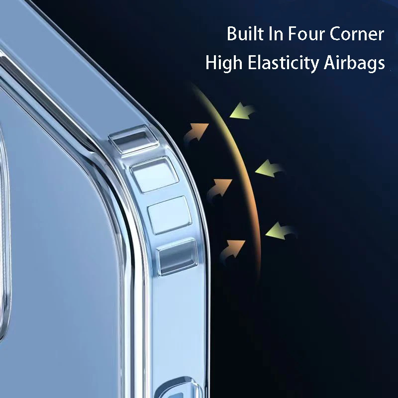 Luxury Wireless Magnetic Charging Clear Acrylic Phone Case