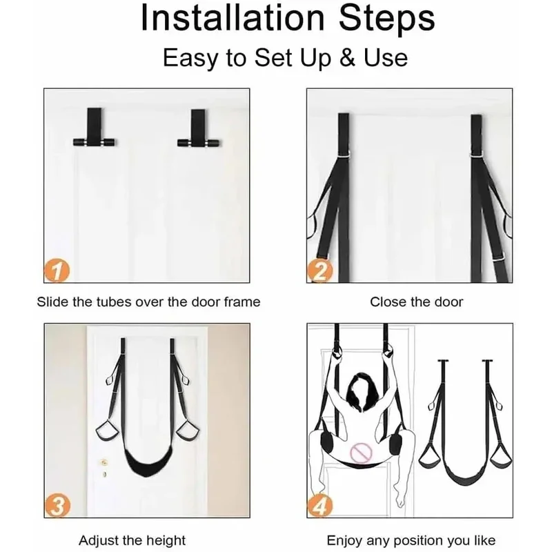 Sex Swing Metal Tripod Stents Sexual Furniture Fetish Bondage Adult Products Chairs Hanging Pleasure Sex Toys for Couples Women