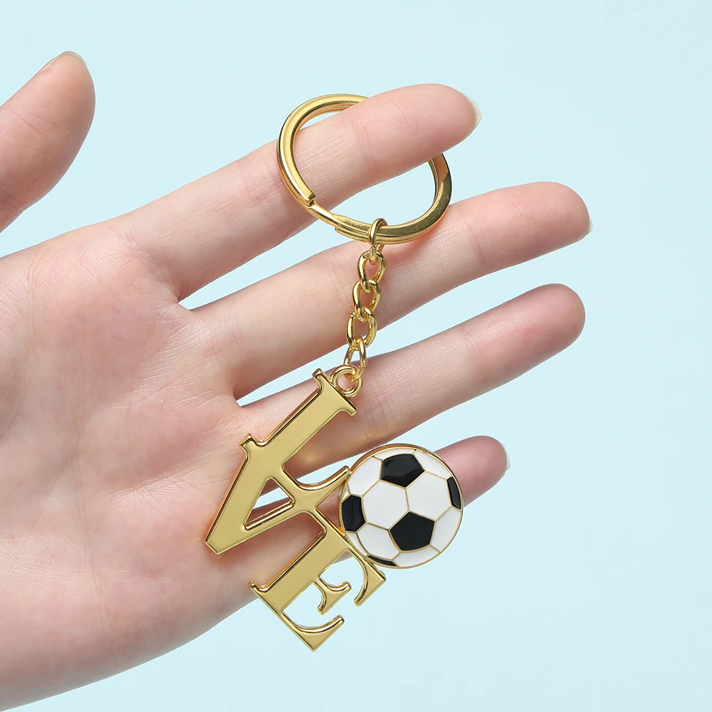 Porte-clés Foot Ballon + Chaussure En Métal Argenté - Cadeau Fan De Sport - Pour Sac Ou Clés