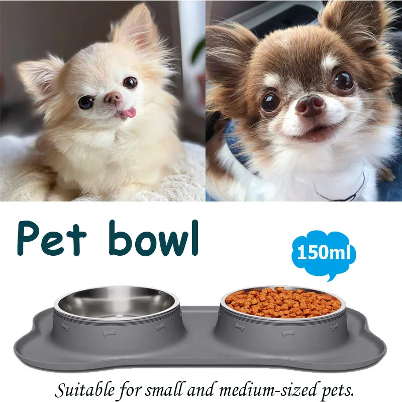 VENTION Stainless Steel Dog Bowls, Metal Dog Bowls, Dog Bowls for Small,  Medium Sized Dog