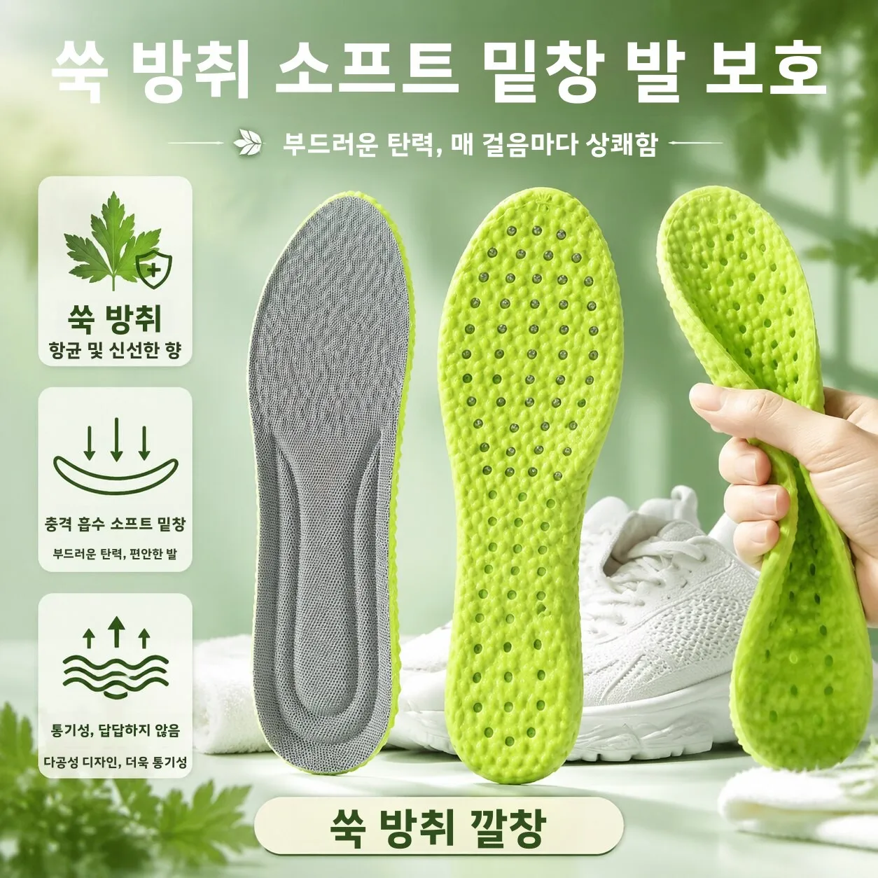 스포츠 신발 깔창 남성 여성 여름 냄새 방지 흡수성 편안한 통기성 부드러운 바..