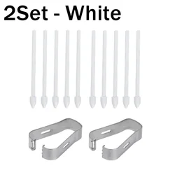 Universal Replacement Pencil Tips with Removal Tweezer Refill Set (2Set - White)