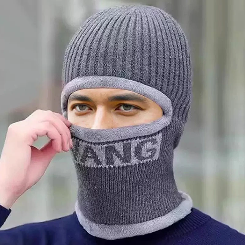 Wool Cap for Cycling and Motorcycle Riding with Ear Protection and Windproof Function