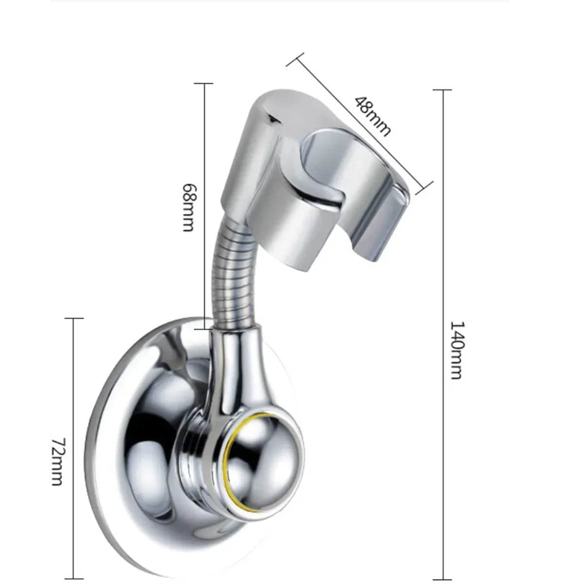 Shower Holder Universal Adjustable Manual Shower holder Suction Cup Bracket Fully Perforated Shower Guide Rail Head showerhead holder shower bracket shower holder