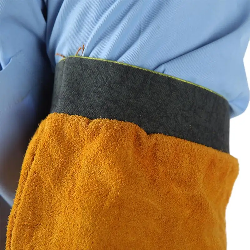 Welding Arm Sleeves Heat Resistant Arm Protection Covers With Hook And Design