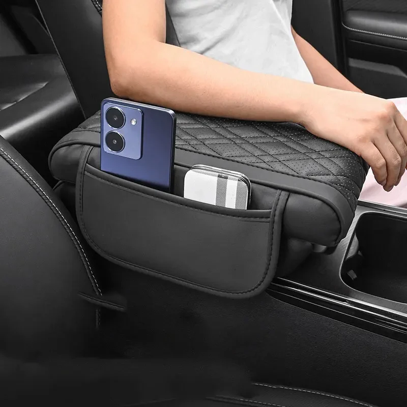 Auto Armlehne Box Erhöhen Pad Atmungsaktive Zentrale Armlehne Erhöhen Höhe Multifunktionale Lagerung Erweiterte Auto Schutzhülle – Detail 1