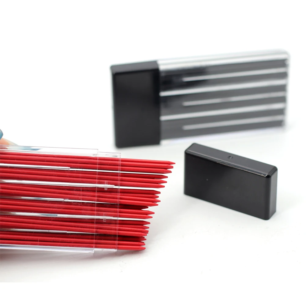 48Pcs/1Box 2.0MM 자동 연필심 리필, 6색 교체 가능 기계식 연필심 학교 필기구 액세서리