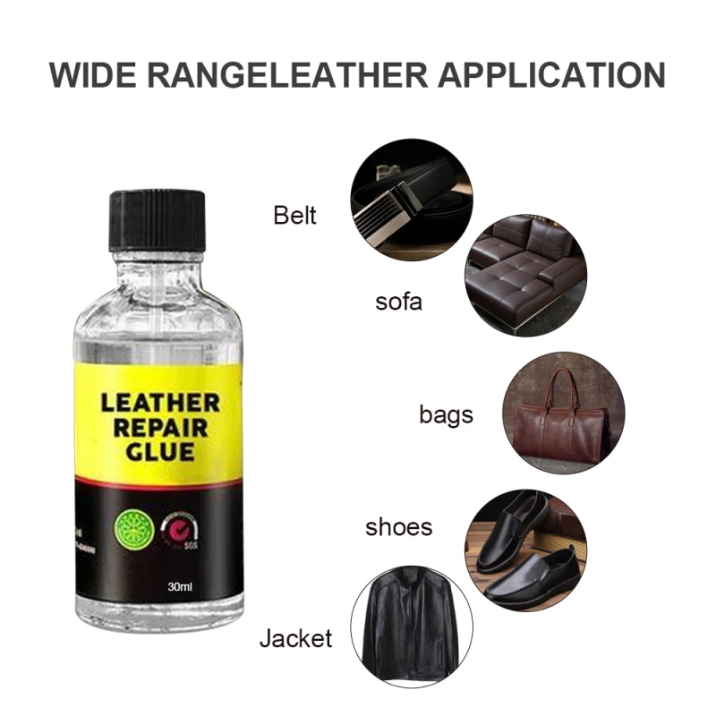 30/50ml Leather Scratch Repair Glue Liquid Leather Gel Car Seat Color