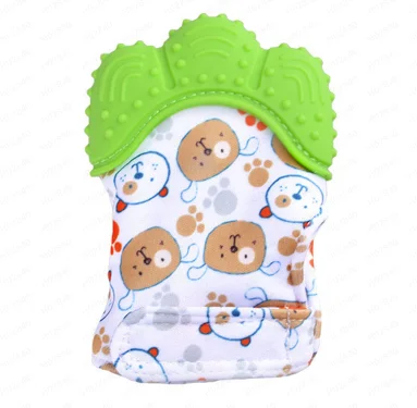 Description Picture 3 of itemBaby Silicone Mitts Teething Mitten Cartoon Shaped Glove Soft Teether