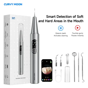 Visible Ultrasonic Dental Scaler Tartar Remover 5 modes with LED Light Household Teeth Cleaning Tools Dental Cleaner Oral Care 1
