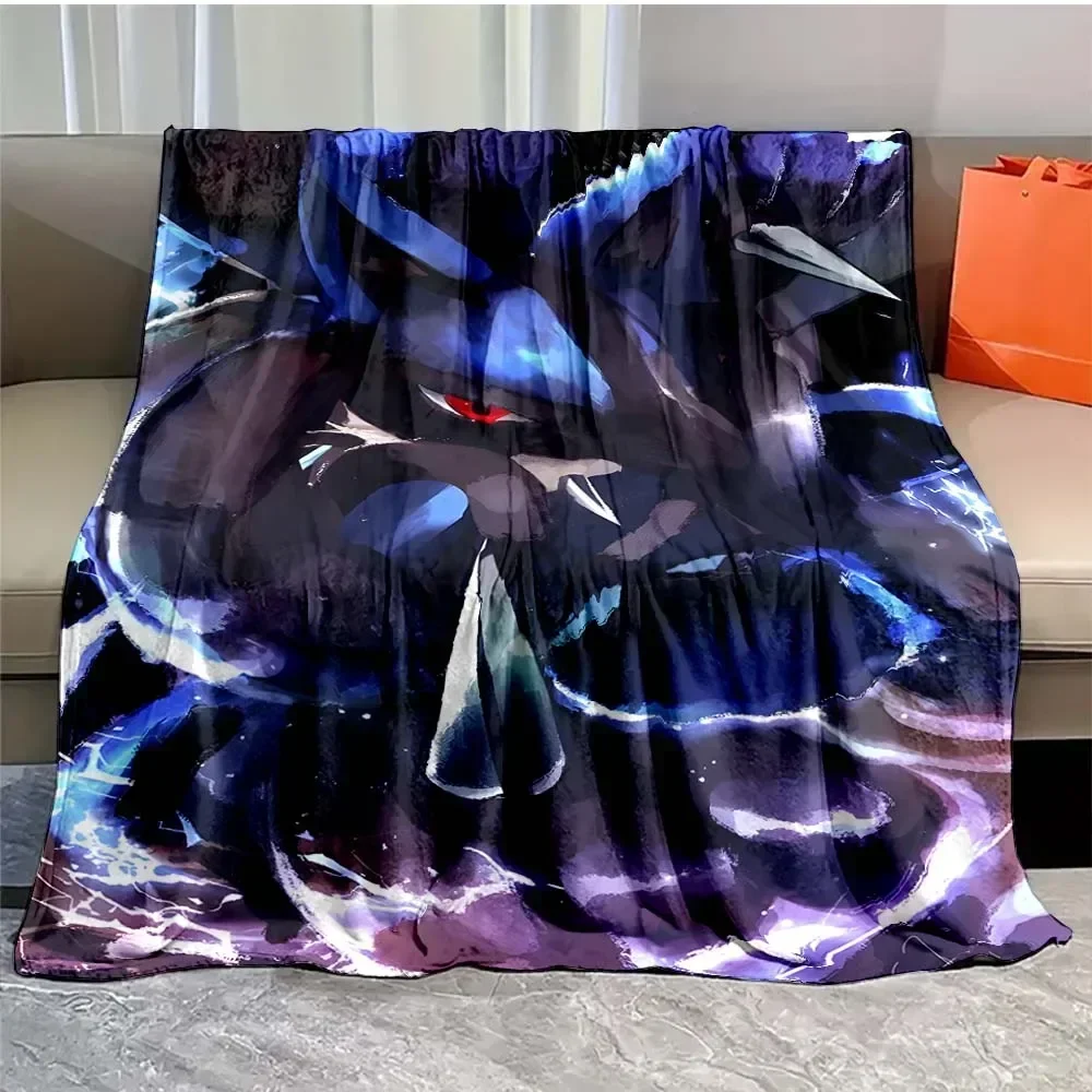 japanese anime Pokemon Mega Lucario Flannel Fluffy Soft Blanket Figures Home Sofa Break Blanket Children Blanket Nap Cover Kid 5