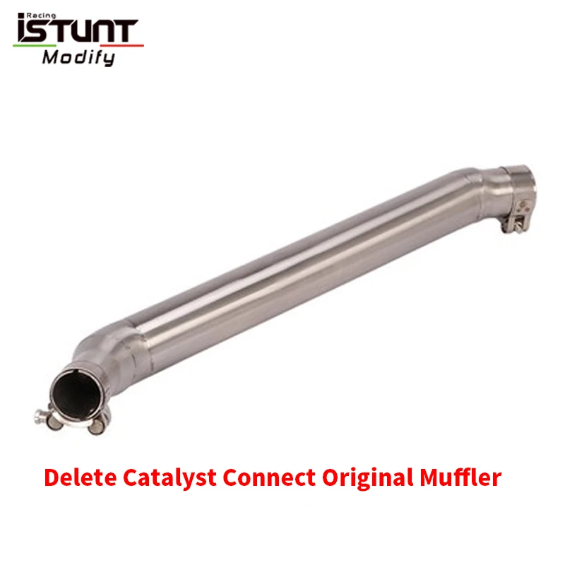 Motorcycle Exhaust Escape Moto System Slip On For CFMoto 400 GT 650 GT Modified Middle Link Pipe Connect Original Muffler - Image 4