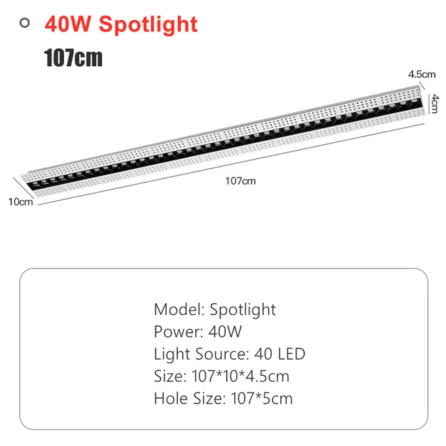small led spotlights Dimmable Recessed Linear LED Ceiling Lights Modern Minimalist Framless Magnetic LED Strip Spotlight 5W/10W/20W Ceiling Lamps ceiling spotlight bar LED Spotlights