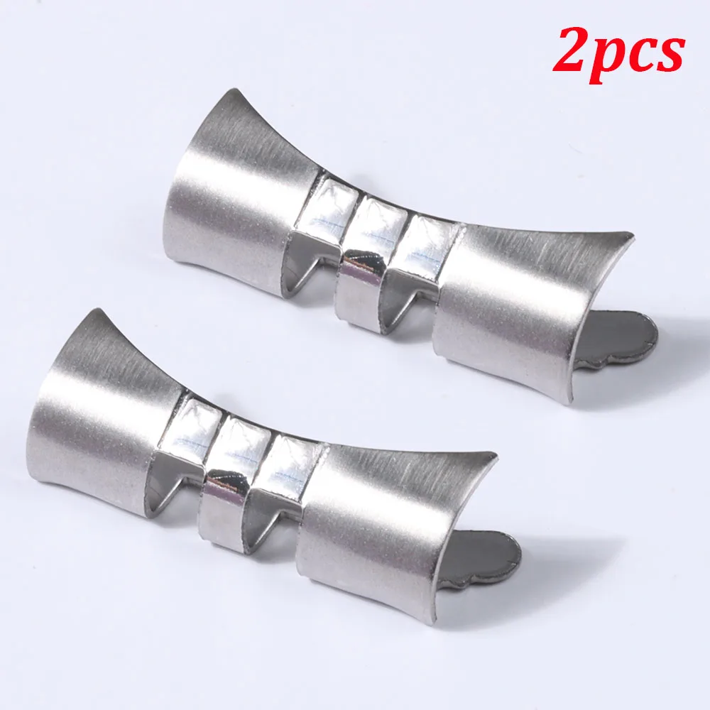 Curved End Link Stainless Steel Watch Band Adapter (2-Pack)