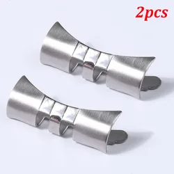 Curved End Link Stainless Steel Watch Band Adapter (2 - Pack) - 22mm (For Jubilee - Curved)