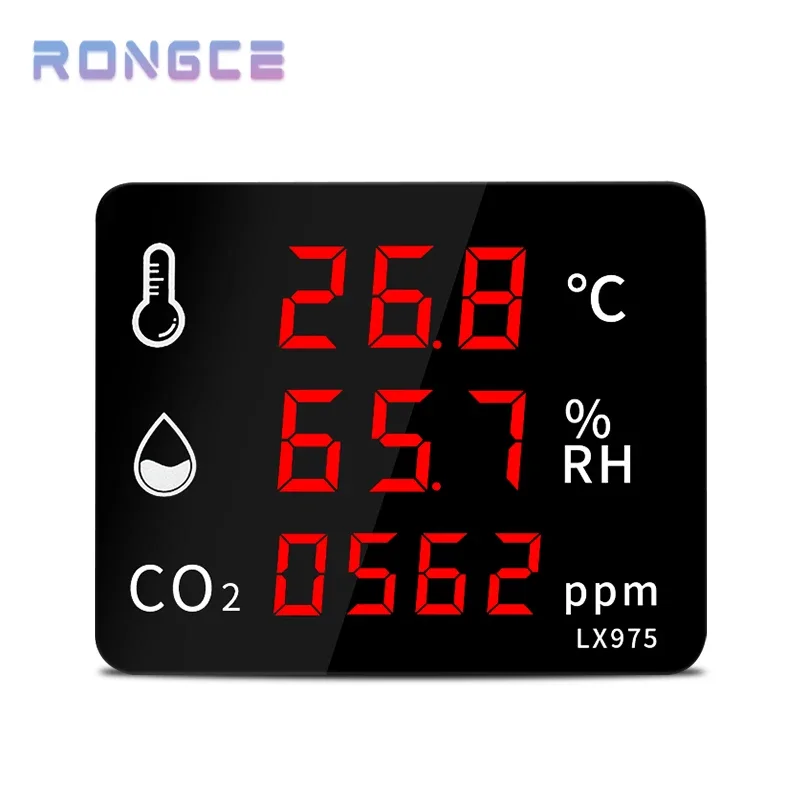High-Quality-LED-Digital-CO2-Meter-Digital-Temperature-Humidity-Sensor ...