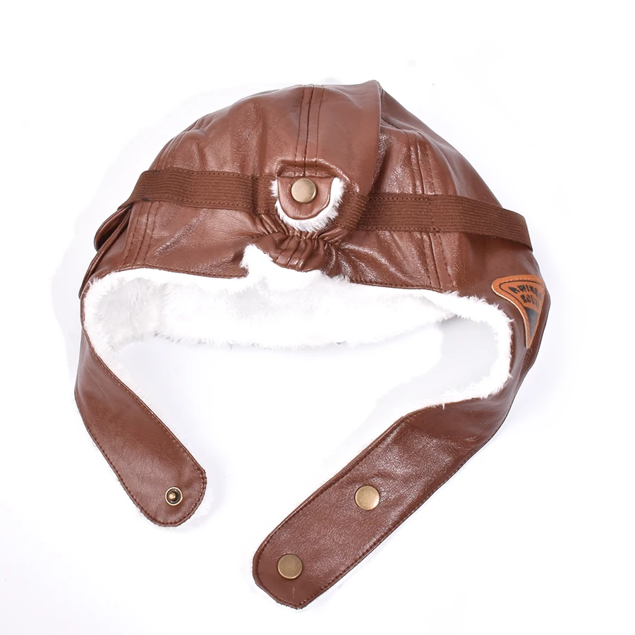 Lovely Children's Winter Hats Pilot Caps Boy Girl Aviator Hat Earflap Adjustable Cap Backdrop Soft Warm Hat Autumn Beanies - Image 4