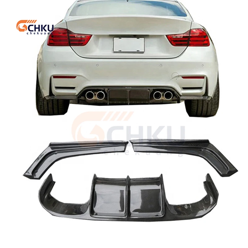 

For 2011-2016 BMW 3 Series AN M3 F30 F35 Rear Bumper Carbon Fiber V-Style Rear Diffuser