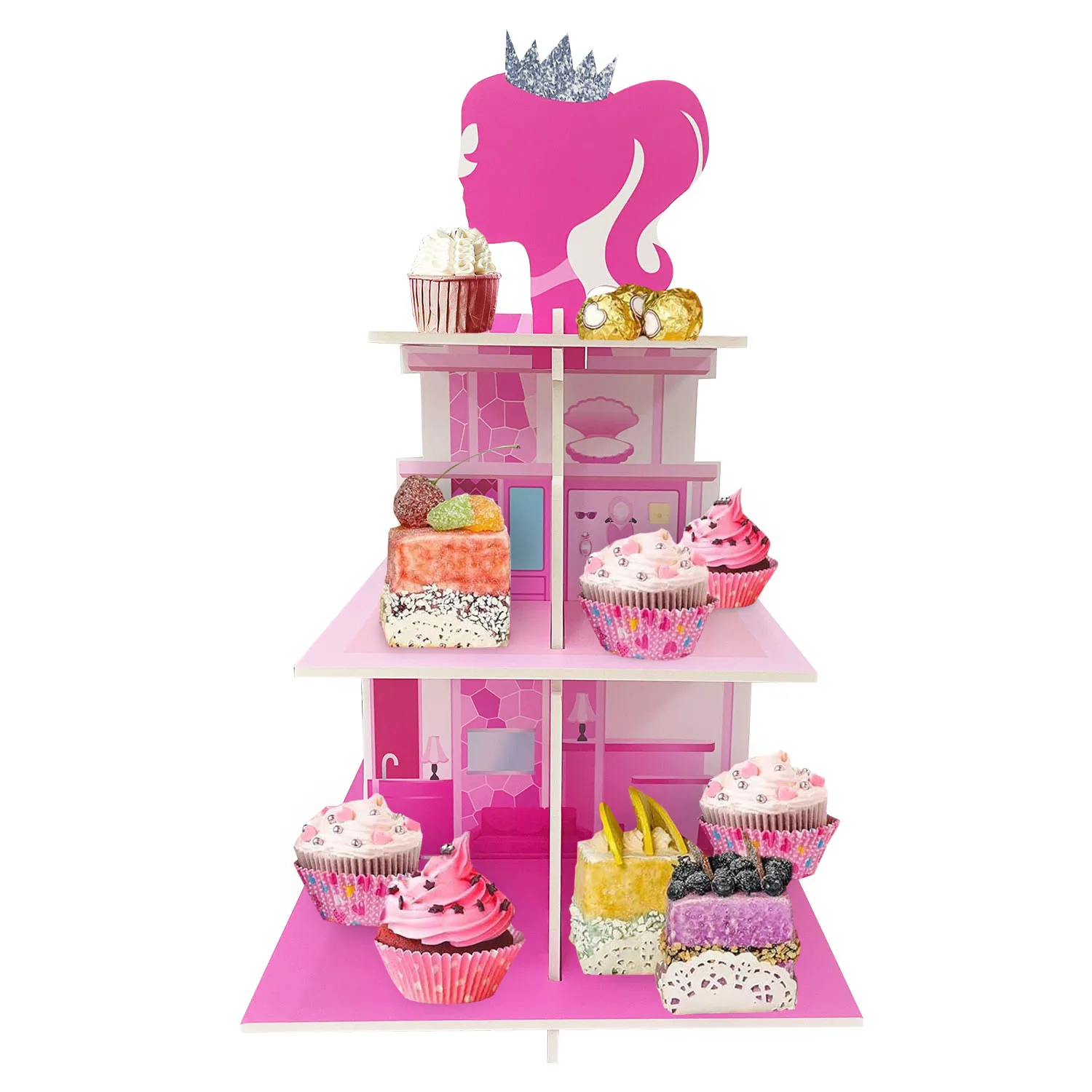 Pink Princess Cupcake Stand 4
