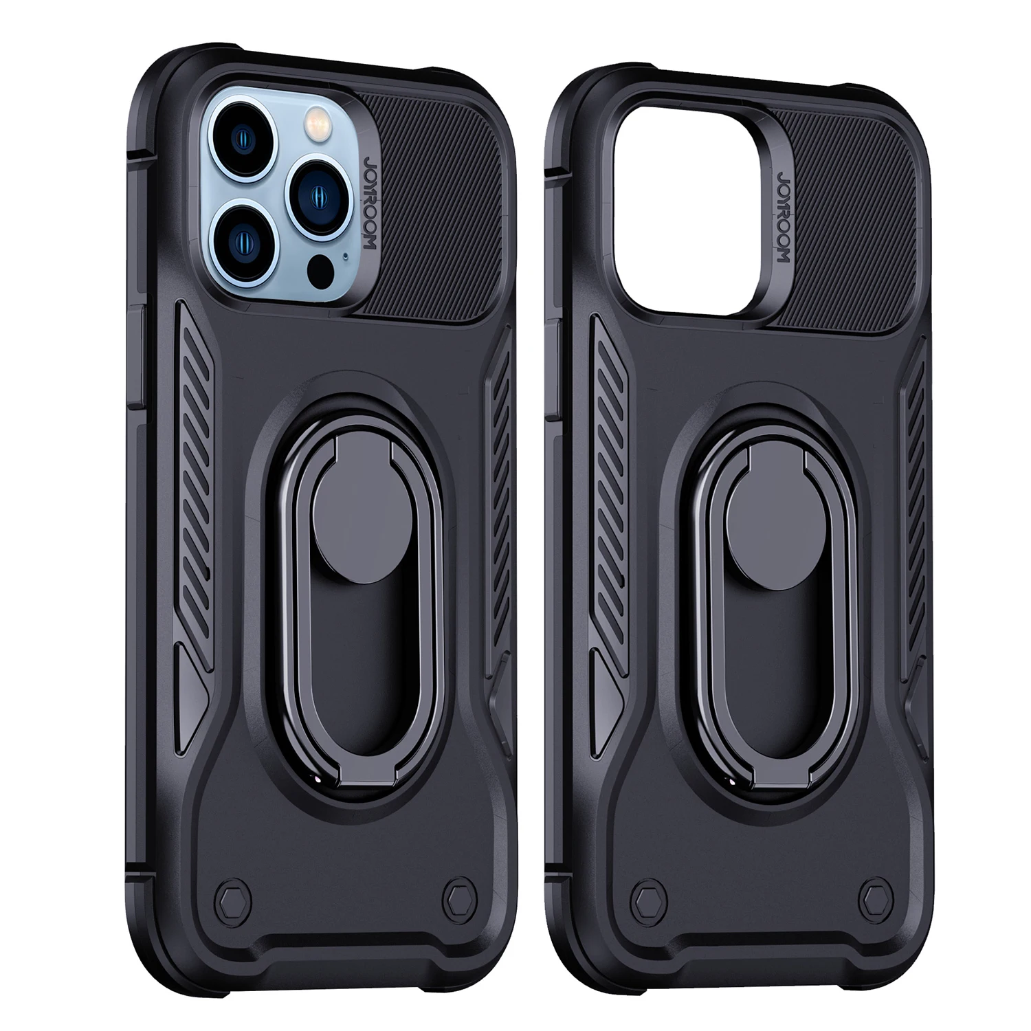 Armour iPhone 14 Series Heavy Duty Protective Case with Magnetic Ring Holder Stand