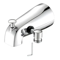 Tub Spout With Diverter, Bathtub Faucet With Shower Diverter And Hex Wrench Fits 1/2 Inch Copper Tube, 5.3 Inch 1