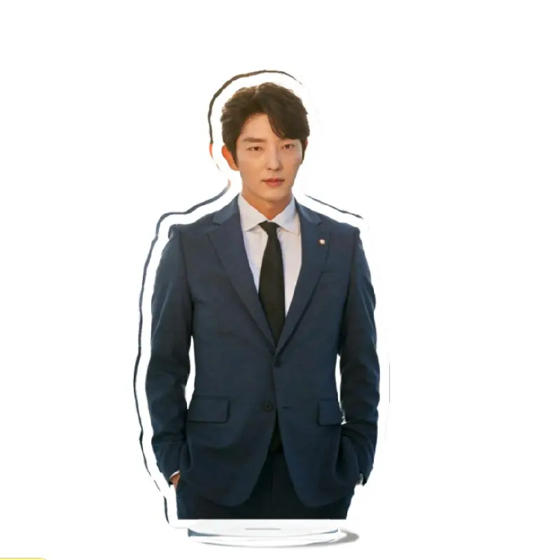 Lee Jun Ki 탄창 커버 포스터, 스탠드 업 Li Zhunji 라이프 스타일 사진 아크릴 휴머노이드 정지 표지판, 홈 데스크탑 장식 장식품, 15cm
