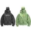 Y2K Harajuku Zip up Hoodie Vintage Pattern high quality Oversized Sweatshirt gothic Casual Men Women Hip hop Fashion Streetwear 1