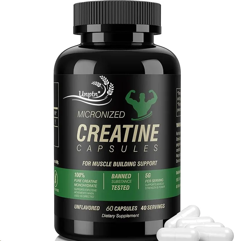 Micropowder Creatine Monohydrate And Creatine Capsule Supplement Suitable For Muscle Strength Energy Recovery for creatine monohydrate capsule