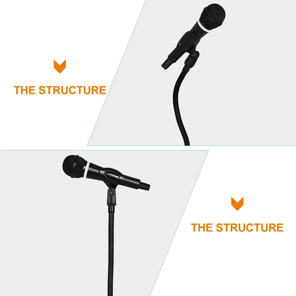 안정적인 마이크 브래킷 클립을 위한 금속 조절식 마이크 스탠드 데스크탑 테이블탑 마운트