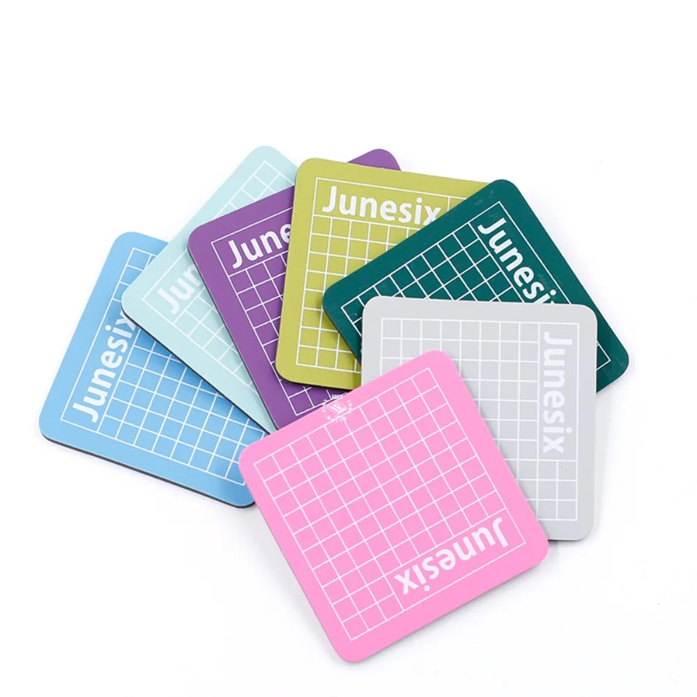 프롬테논 PVC 미니 커팅 매트 6x6cm 3중 디자인 DIY 공예 스크랩북킹 모델 제작 휴대용 핸디 디자인