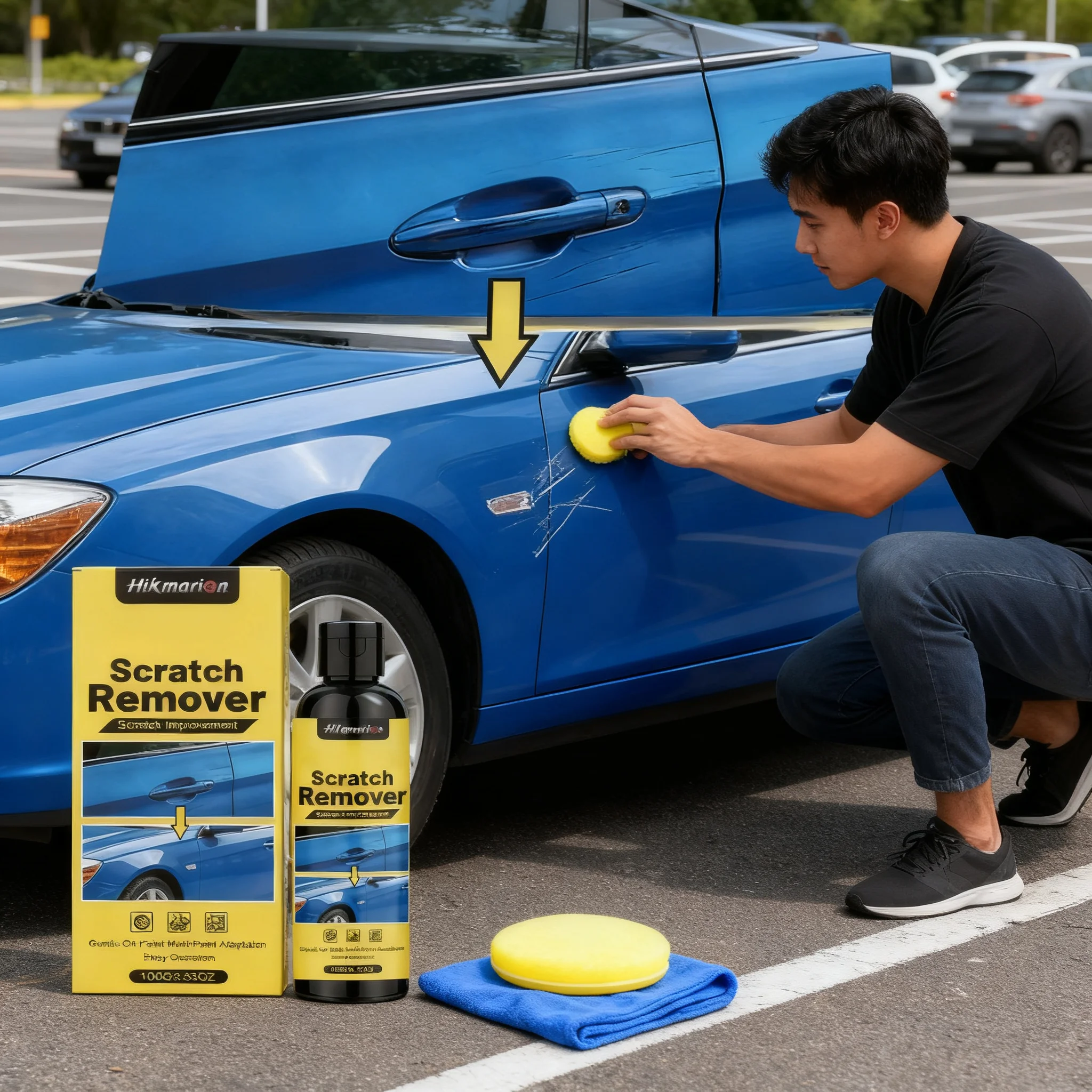Scratch Remover Liquid for Car Paint Restoration and Polishing