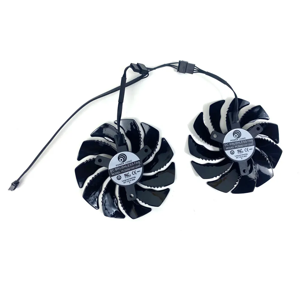 Ventiladores 4pin para Gigabyte Gtx 1050 1060 1070 ti Gv-rx570 580 Aorus rx 470 480 r9 380x 87 mm T129215su Pld09210s12hh - Imagem 5
